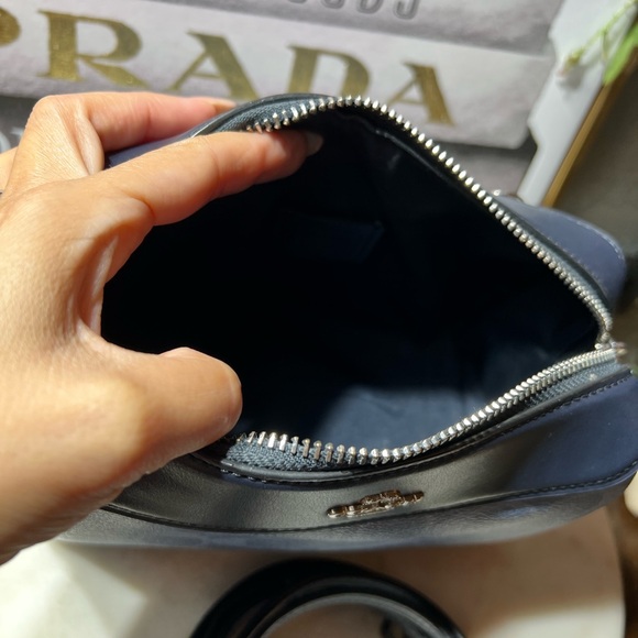 Coach mini Bennett denim canvas and leather beautiful crossbody bag NWOT - Picture 10 of 14